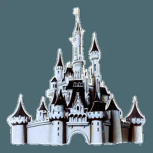 Vintage Disney Castle Sketch PNG 84