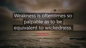 Weakness Is Palpable
