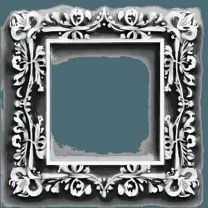 White Border Frame for Quotes PNG fci57