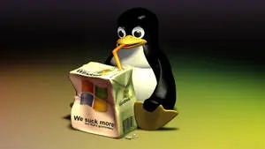 Windows 3D Desktop Tux