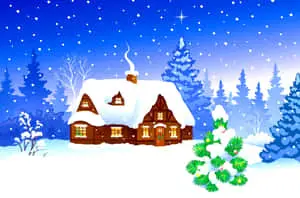Winter Holiday Desktop Digital Artwork