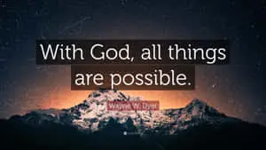 With God, All Things Are Plausible