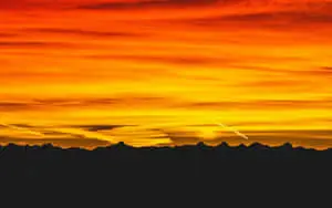Stunning Yellow Sky at Sunset